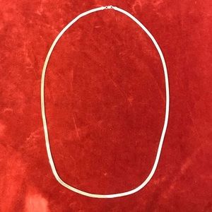 30” Milor 925 Silver Herringbone Necklace